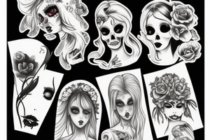 Dead girl tattoo idea