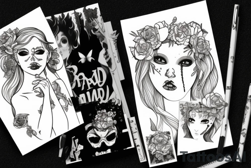 Dead girl tattoo idea