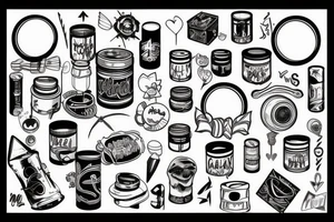 A tin can of shit tattoo idea