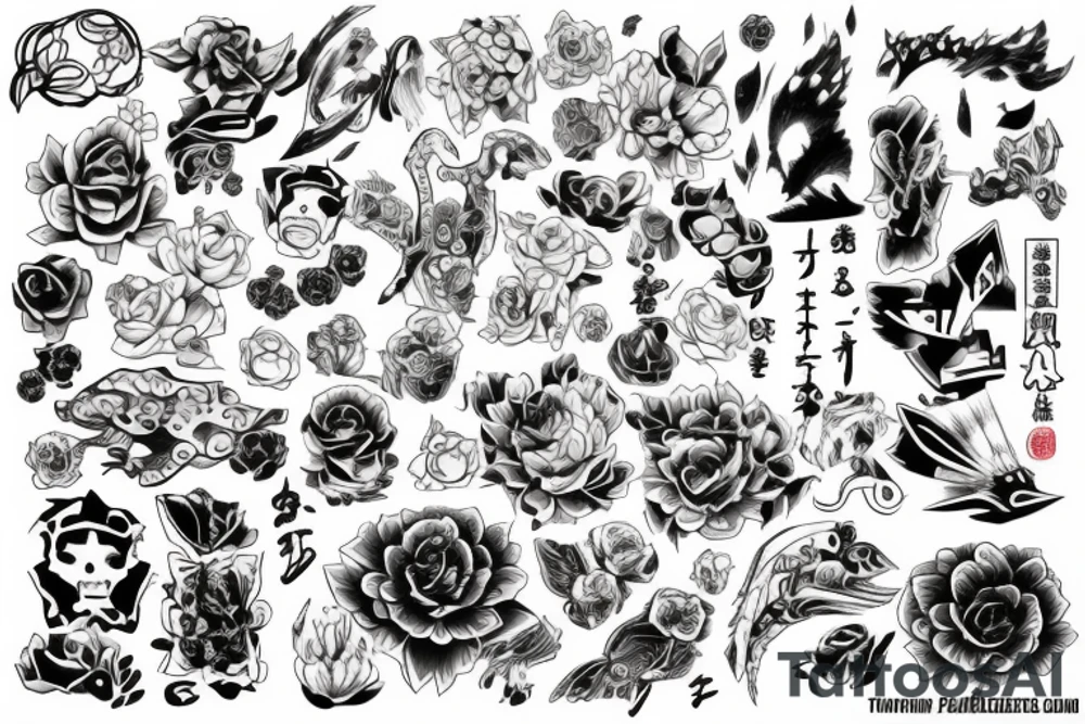 Кровь аниме tattoo idea