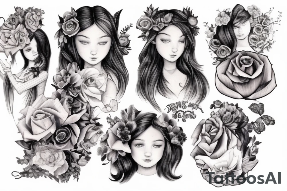 Dedication for my 2 daughters tattoo idea