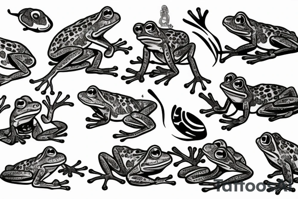 Frogs tattoo idea