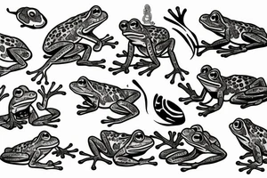 Frogs tattoo idea