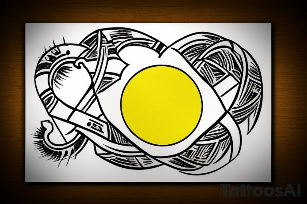 Ukraine flag tattoo idea