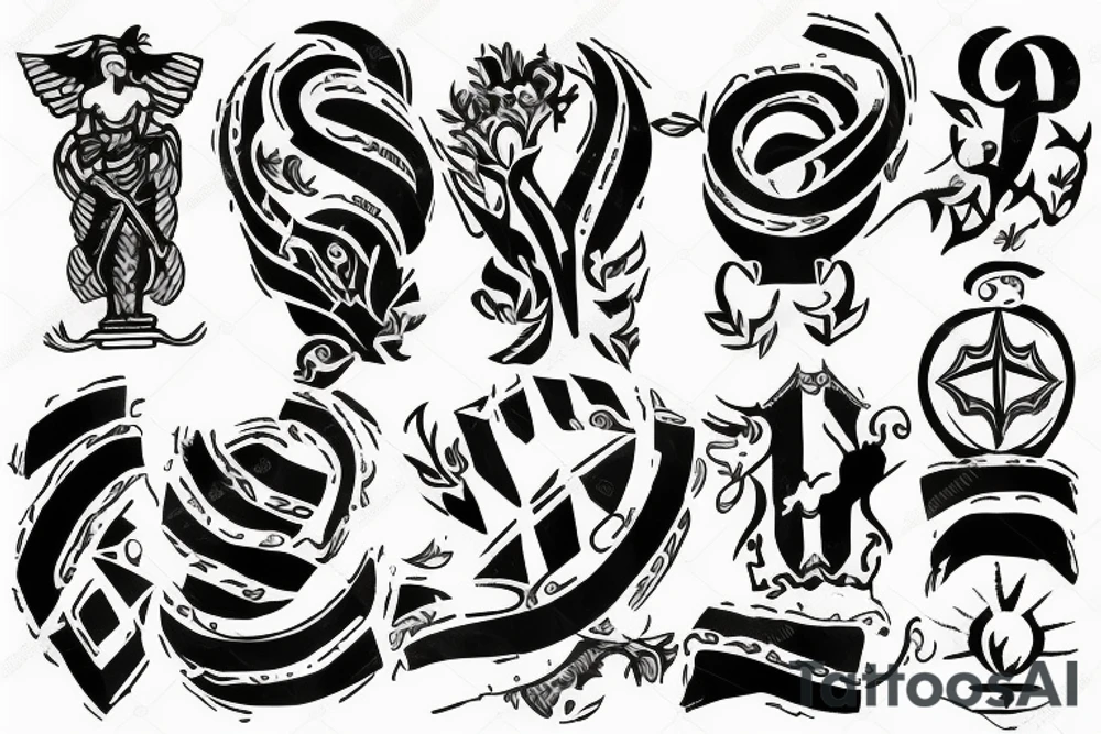 Ukraine flag tattoo idea