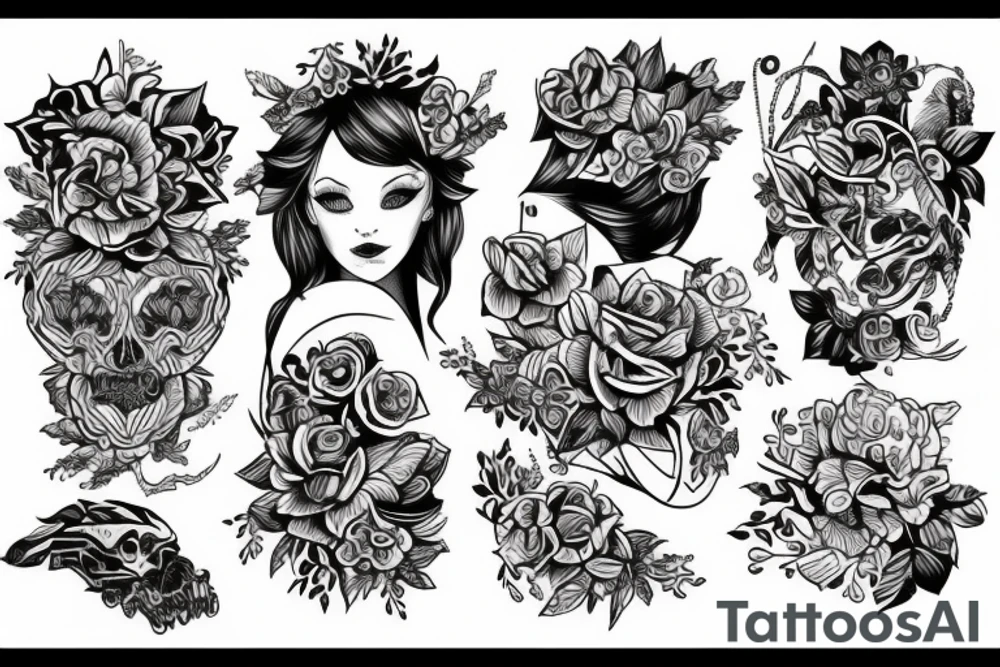 Жареная курица tattoo idea