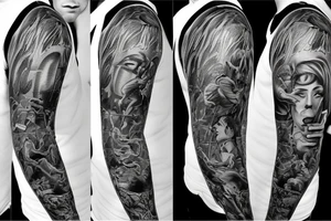 Angel man tattoo idea