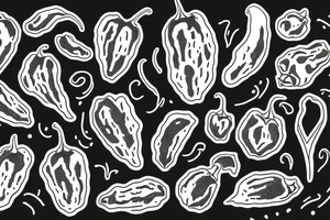 black jalapeno pepper tattoo idea