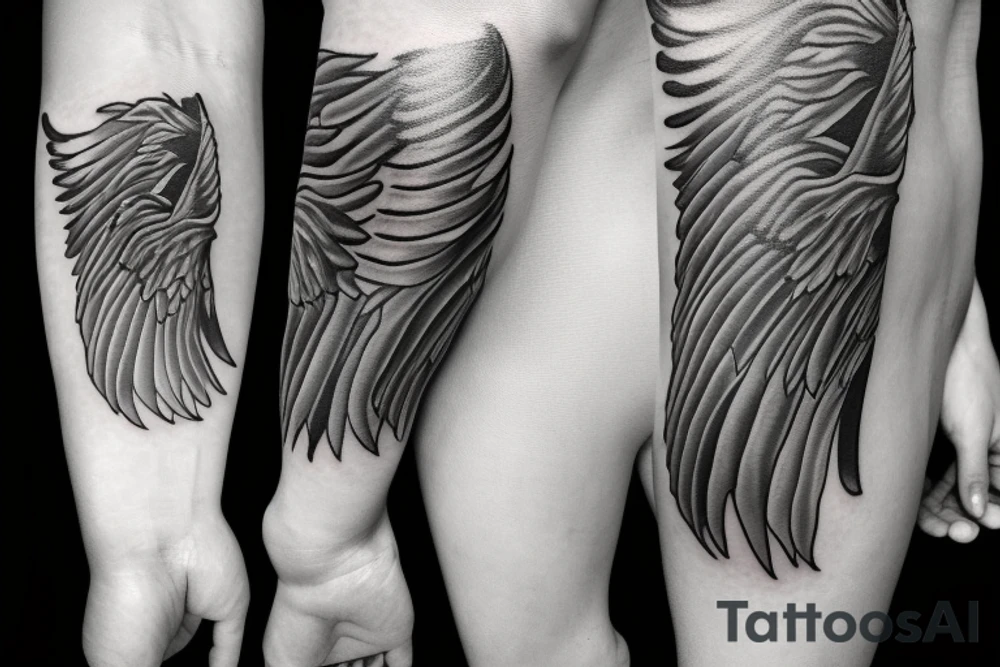 Angel man tattoo idea