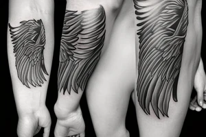 Angel man tattoo idea