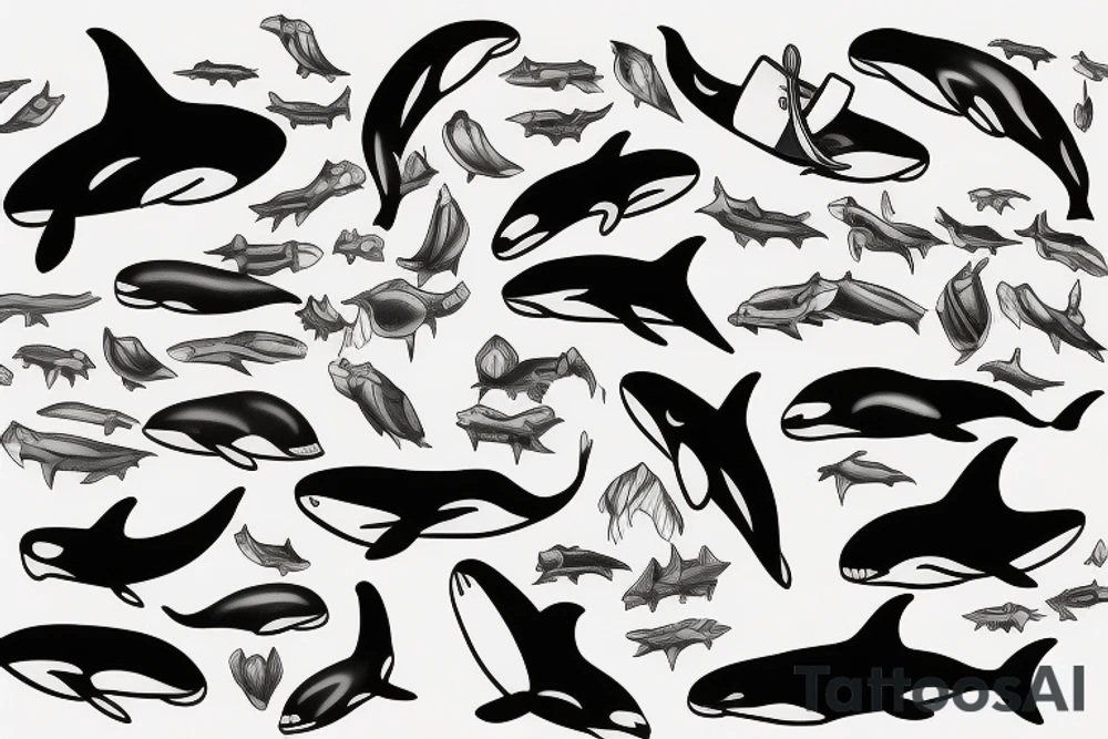 killer whale tattoo idea