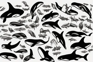 killer whale tattoo idea