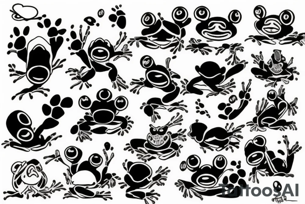 Frogs tattoo idea