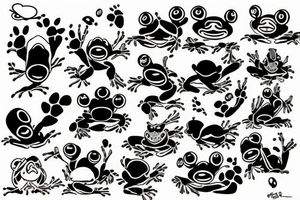 Frogs tattoo idea