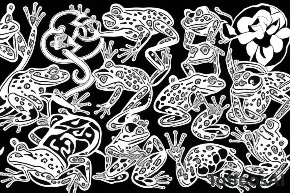 Frogs tattoo idea