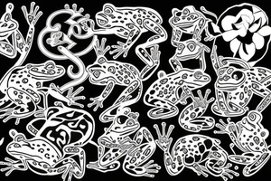 Frogs tattoo idea