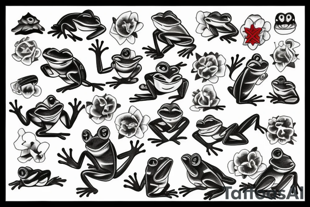 Frogs tattoo idea
