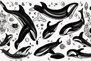 killer whale tattoo idea
