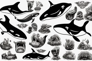 killer whale tattoo idea