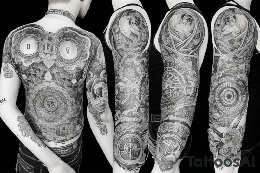 Луна в славянской мифологии tattoo idea