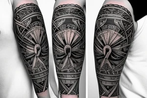 Double-barrelled horizontal shotgun on the crook of the elbow from the inside of the arm tattoo idea