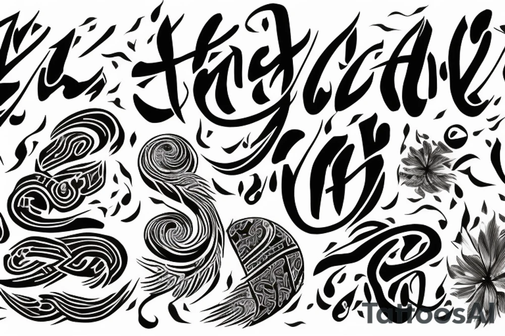 "ander" Calligraphy tattoo idea