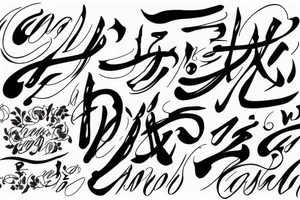 "ander" Calligraphy tattoo idea