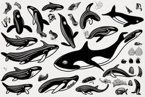 killer whale tattoo idea