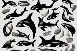 killer whale tattoo idea