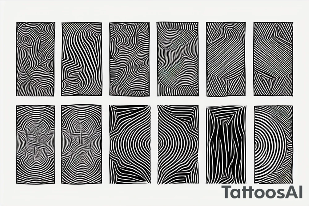 head of david in abstract geometry tattoo idea