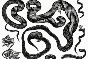 Snake jazz tattoo idea