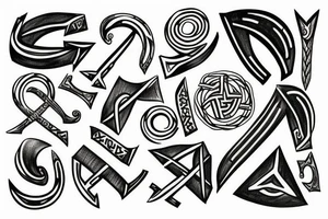 Scandinavian runes tattoo idea