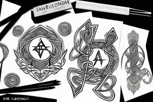 Scandinavian runes tattoo idea