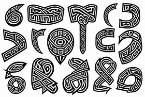 Scandinavian runes tattoo idea