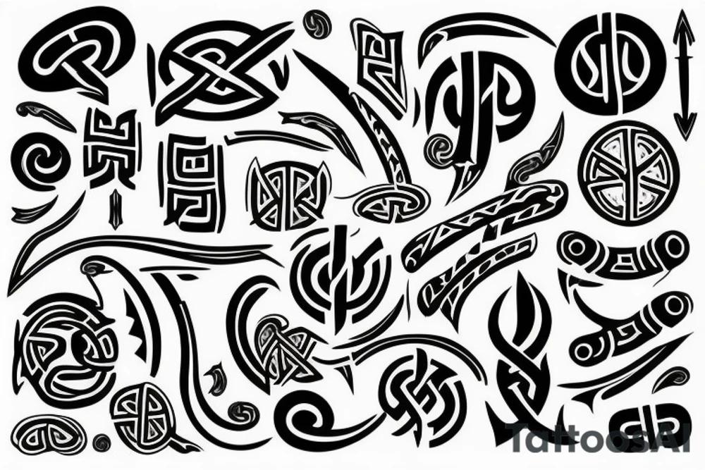 Scandinavian runes tattoo idea