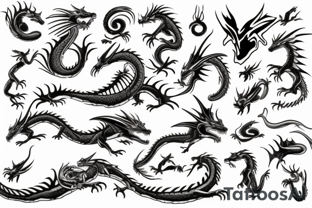 dragon tattoo idea