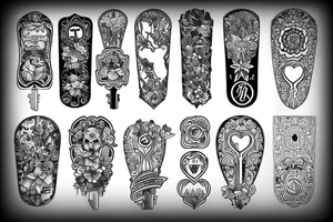 small door key tattoo idea
