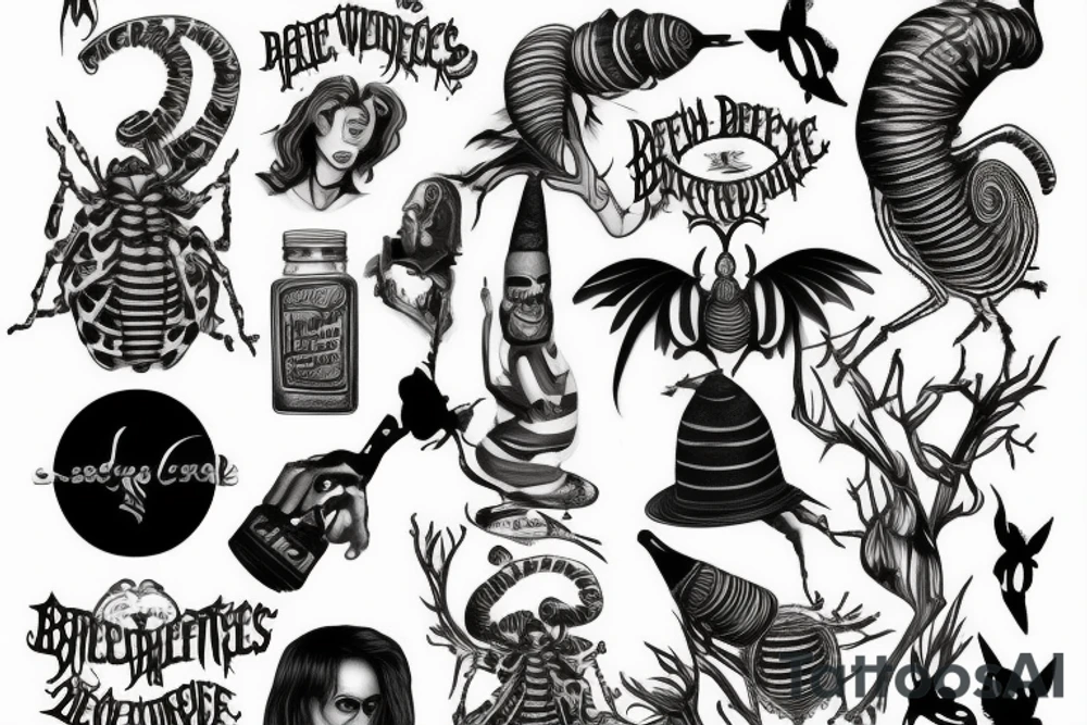 Beetlejuice tattoo idea