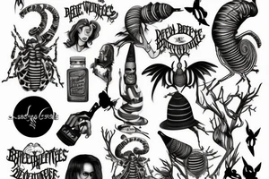 Beetlejuice tattoo idea