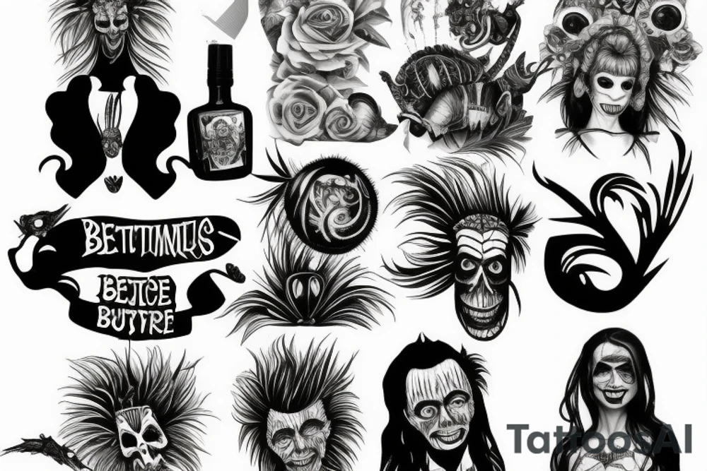 Beetlejuice tattoo idea