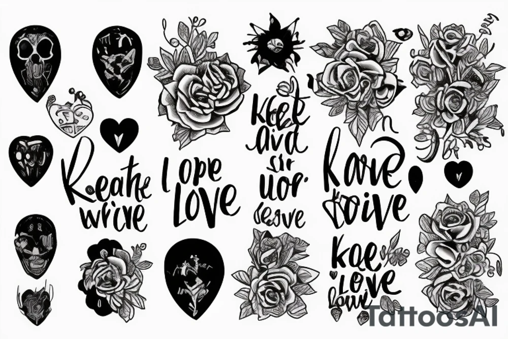 Incorporate phrase keep alive love always tattoo idea