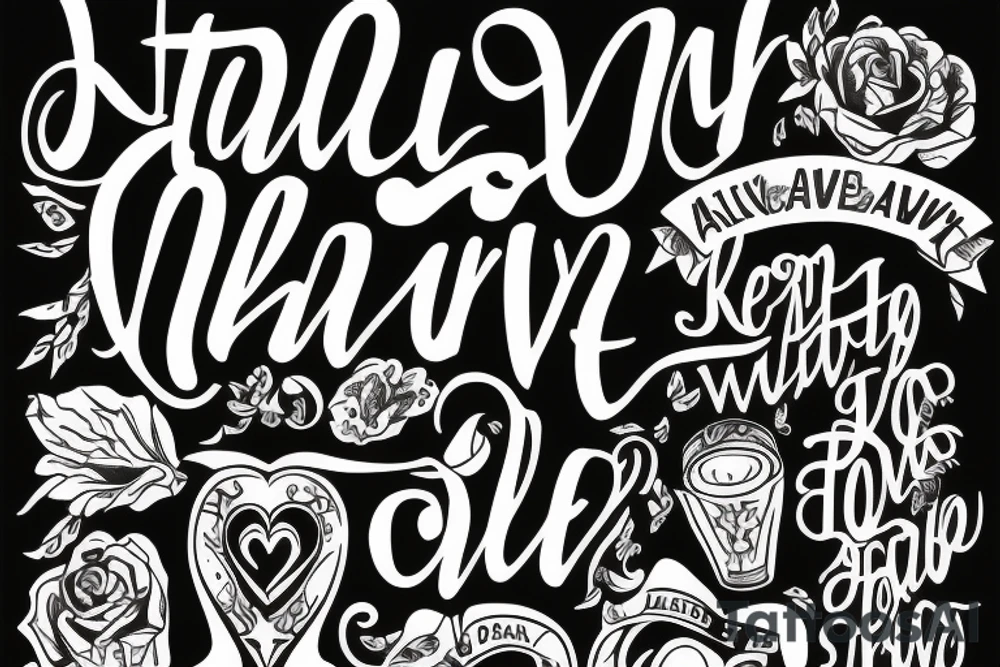 Keep alive love always tattoo idea