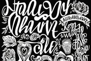 Keep alive love always tattoo idea