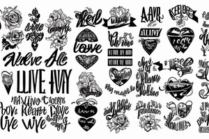Keep alive love always tattoo idea