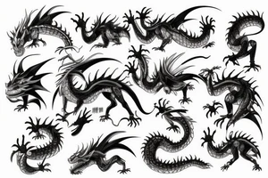 A mechanical dragon tattoo idea