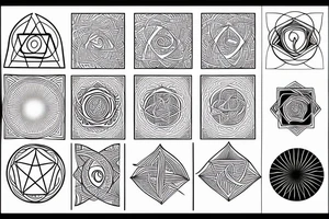 Sacred geometry tattoo idea