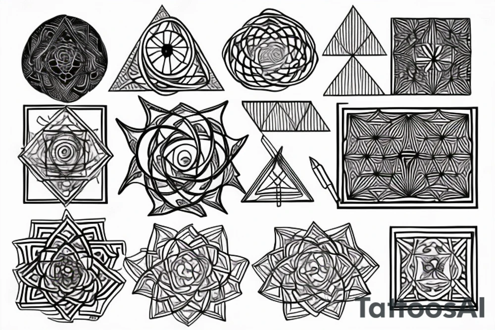 Sacred geometry tattoo idea