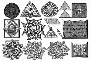 Sacred geometry tattoo idea