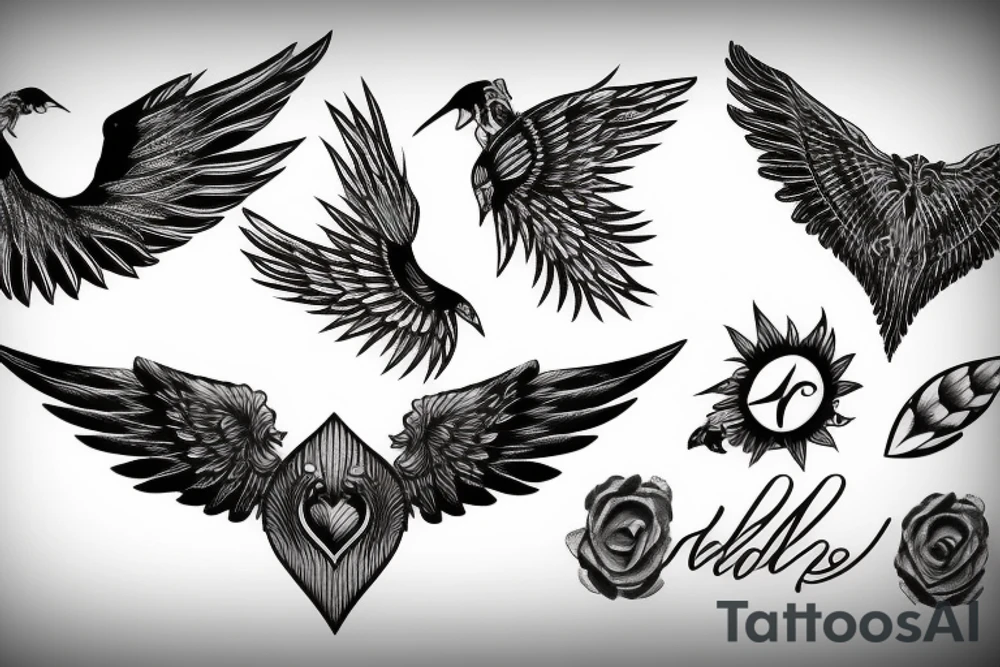 wings tattoo idea