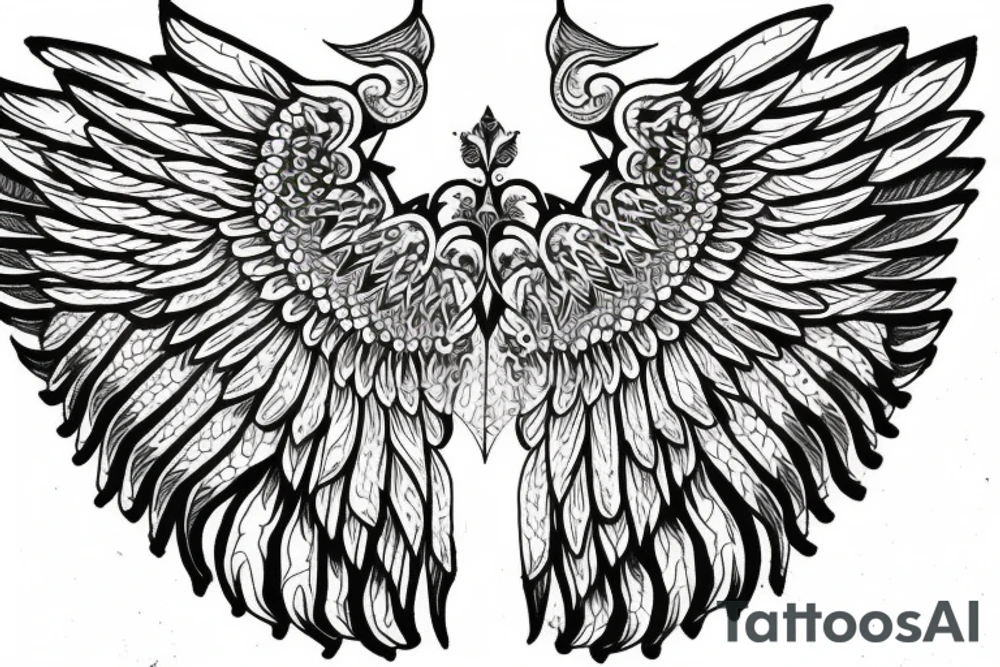 wings tattoo idea
